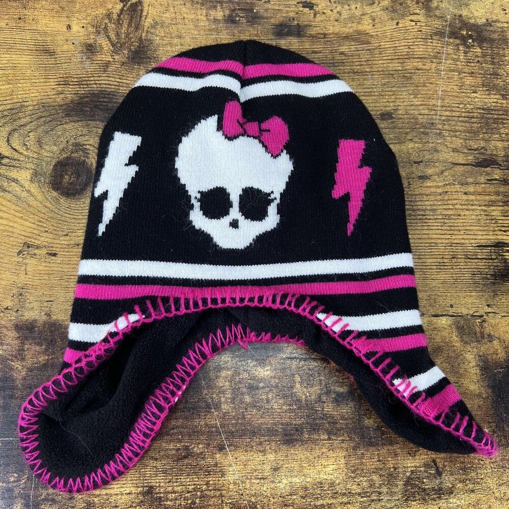 Monster High Skull Beanie Hat Cap Girls